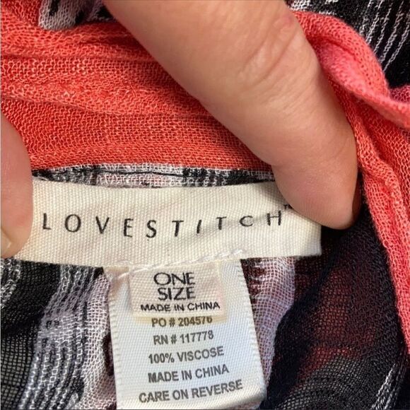 Love Stitch Open Boho Poncho Wrap One Size - Picture 4 of 8